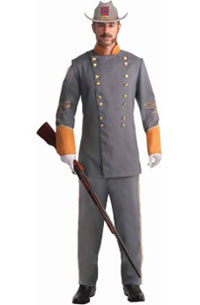 Adult Confederate Officer Halloween Costume